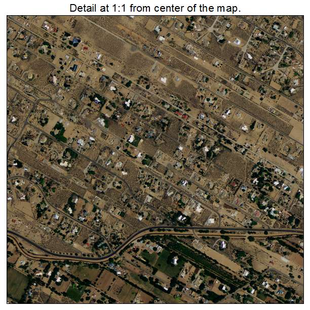 Corrales, New Mexico aerial imagery detail