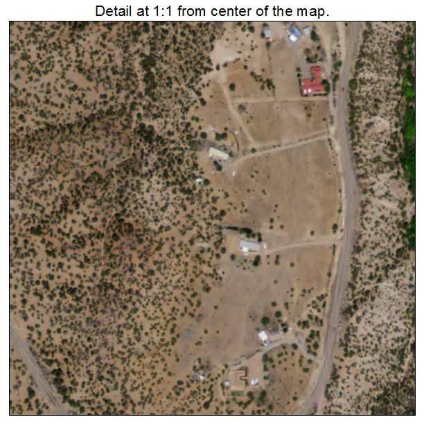 Cundiyo, New Mexico aerial imagery detail