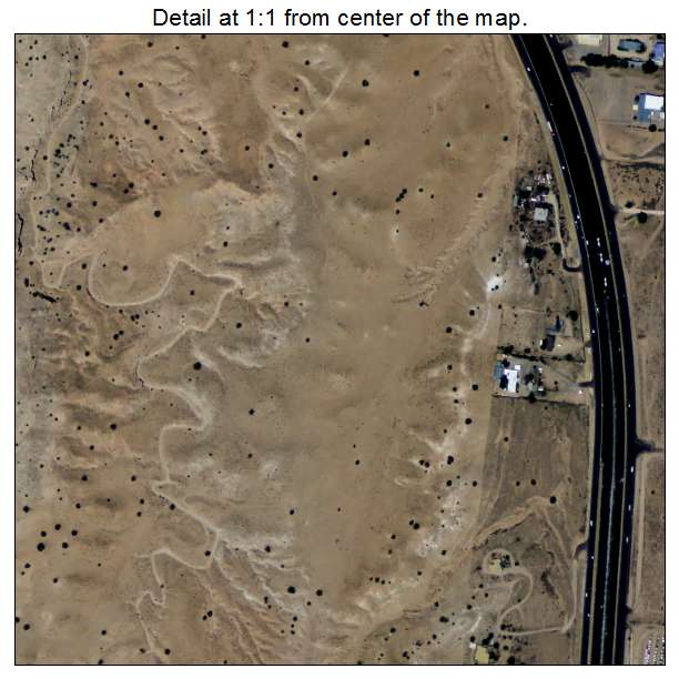 El Valle de Arroyo Seco, New Mexico aerial imagery detail