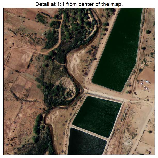 Jemez Pueblo, New Mexico aerial imagery detail