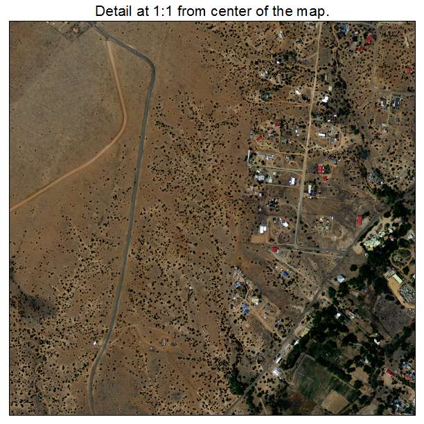 La Cienega, New Mexico aerial imagery detail