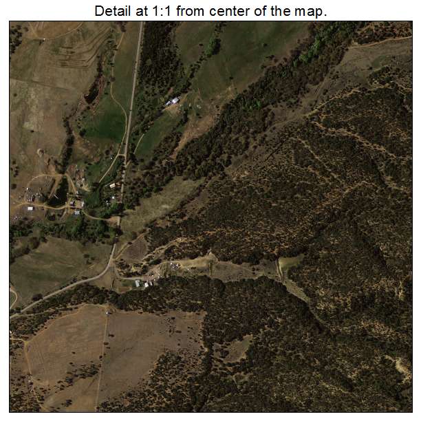 La Jara, New Mexico aerial imagery detail