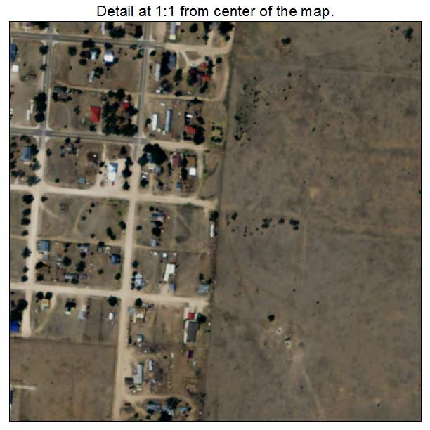 Mosquero, New Mexico aerial imagery detail