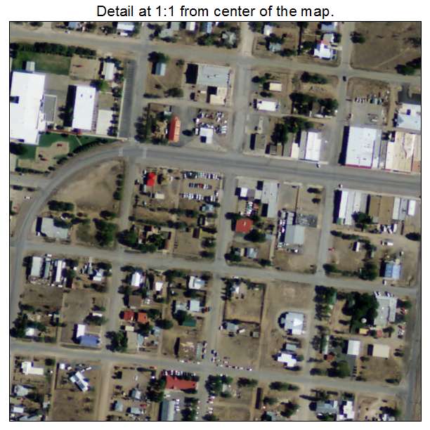 Mountainair, New Mexico aerial imagery detail
