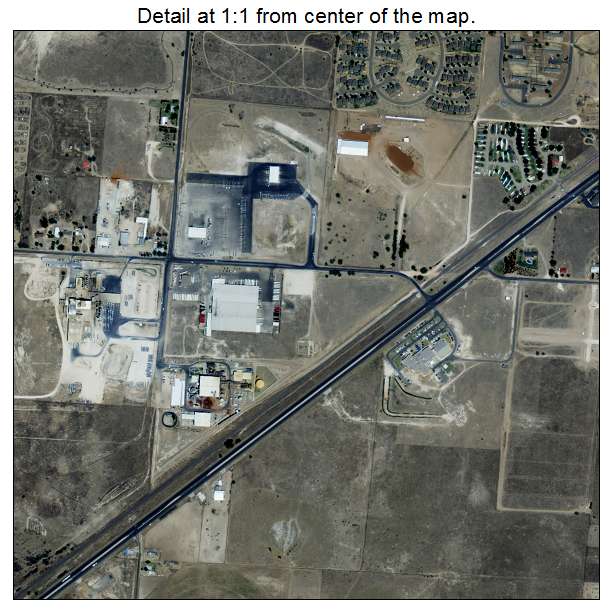 Portales, New Mexico aerial imagery detail