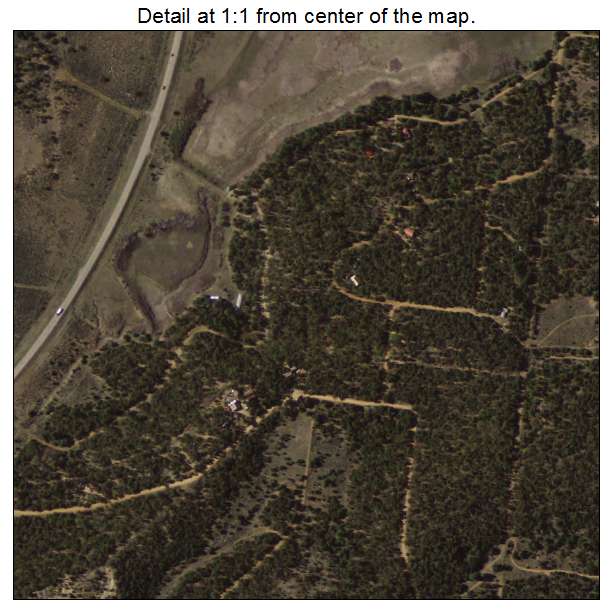 Regina, New Mexico aerial imagery detail