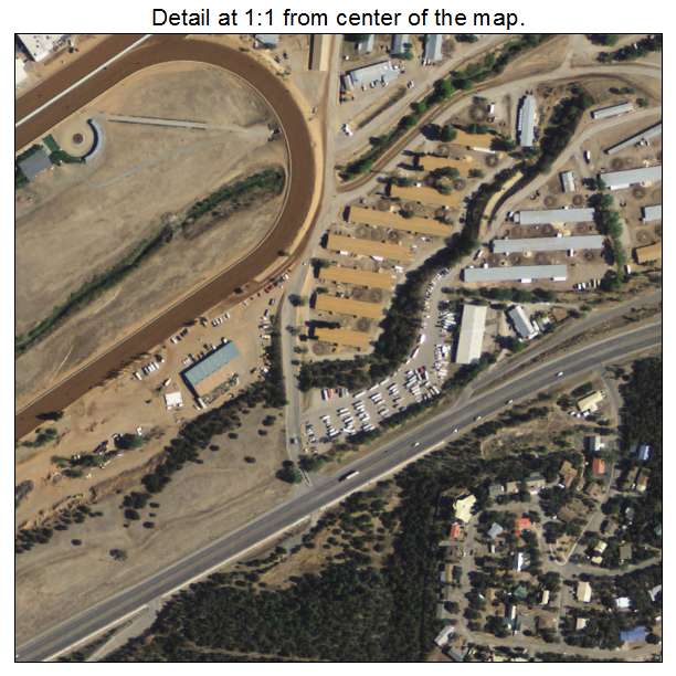 Ruidoso Downs, New Mexico aerial imagery detail