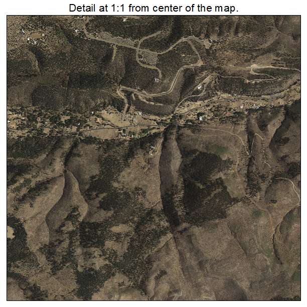 Ruidoso, New Mexico aerial imagery detail