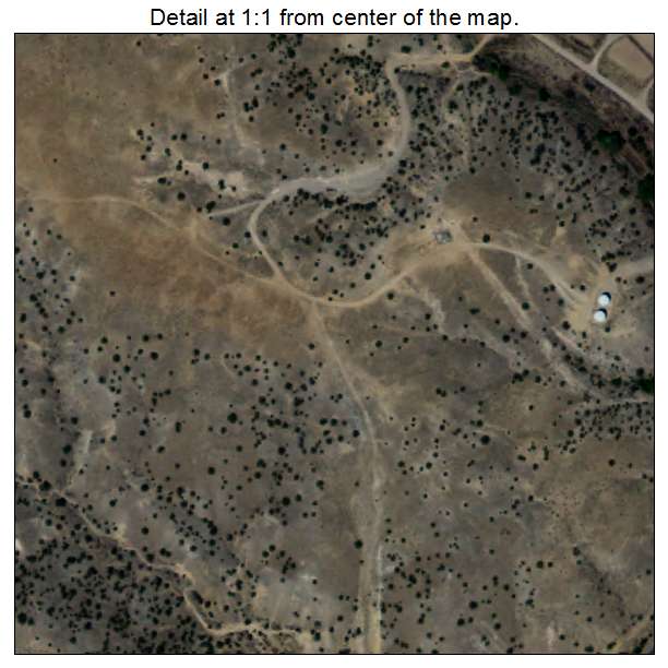 Santa Clara Pueblo, New Mexico aerial imagery detail