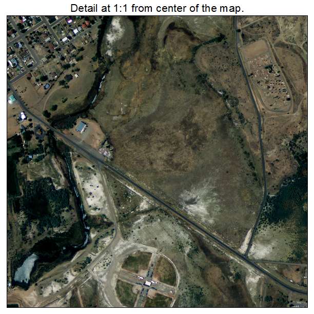 Santa Rosa, New Mexico aerial imagery detail