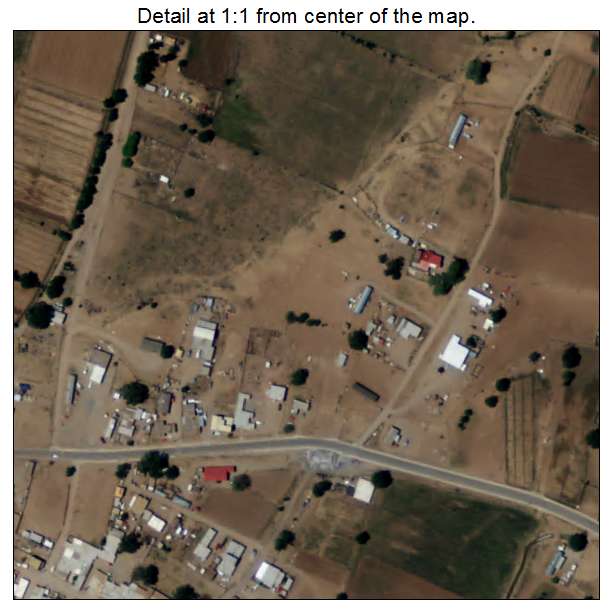 Santo Domingo Pueblo, New Mexico aerial imagery detail