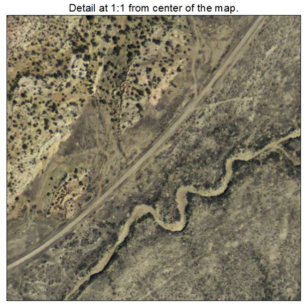 Tse Bonito, New Mexico aerial imagery detail