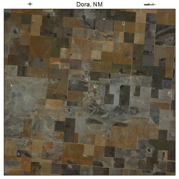 Dora, NM air photo map