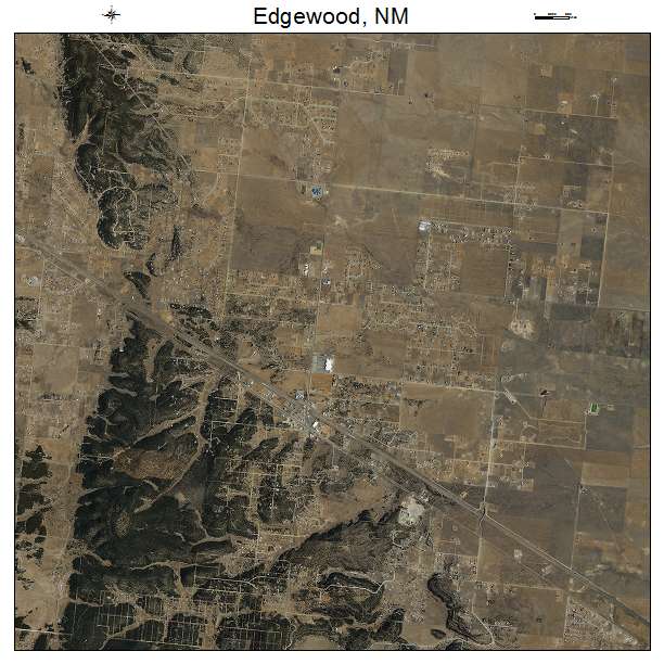 Edgewood, NM air photo map