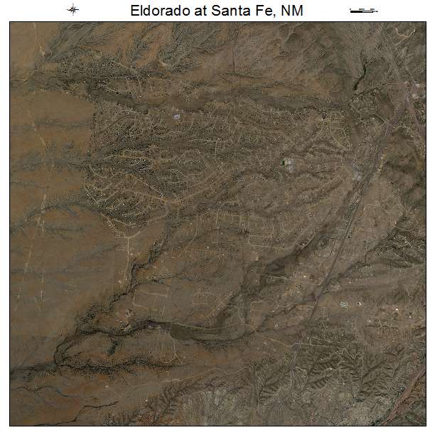 Eldorado at Santa Fe, NM air photo map