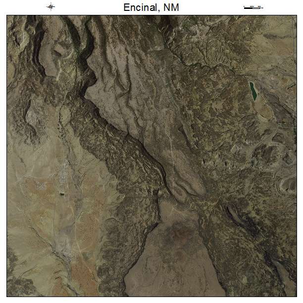 Encinal, NM air photo map