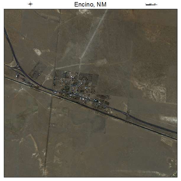 Encino, NM air photo map