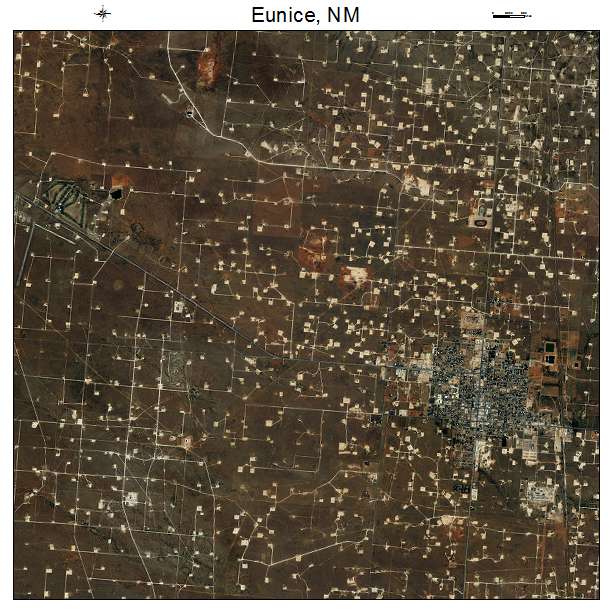 Eunice, NM air photo map