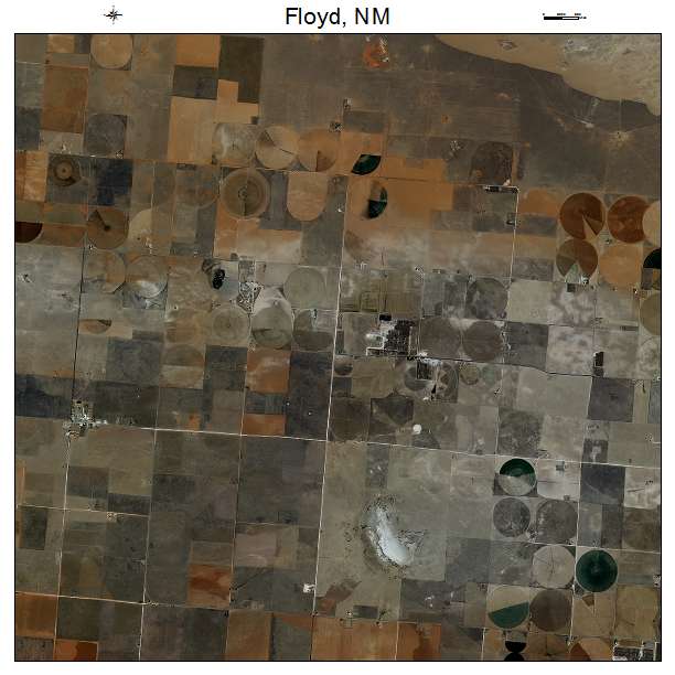 Floyd, NM air photo map