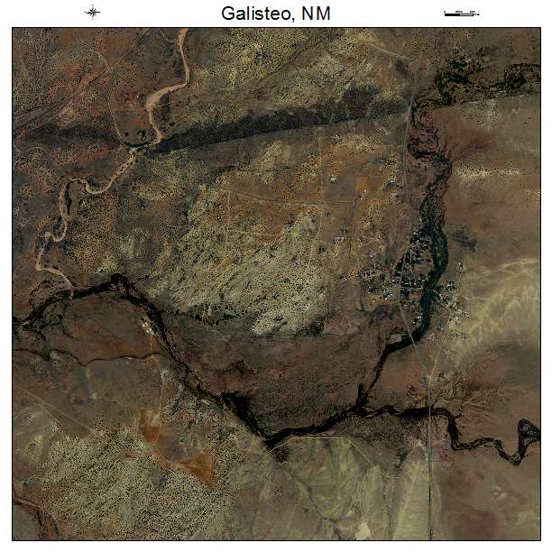 Galisteo, NM air photo map
