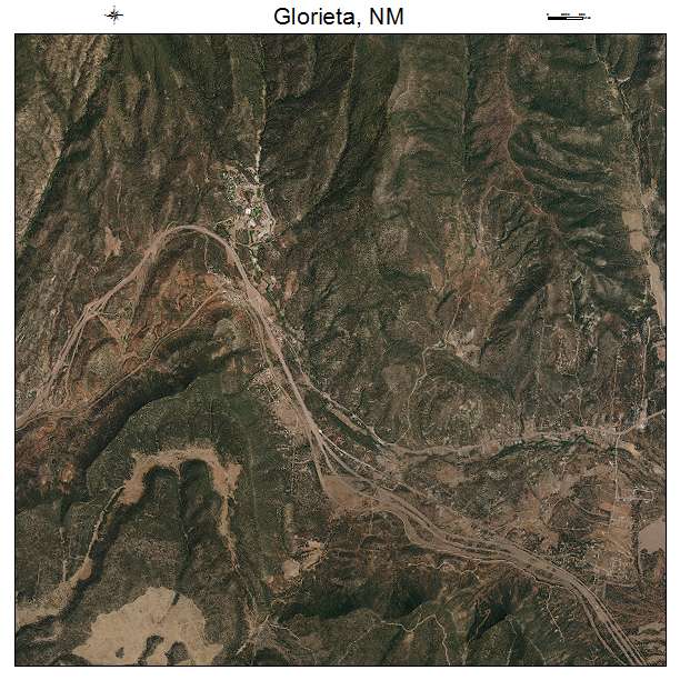 Glorieta, NM air photo map