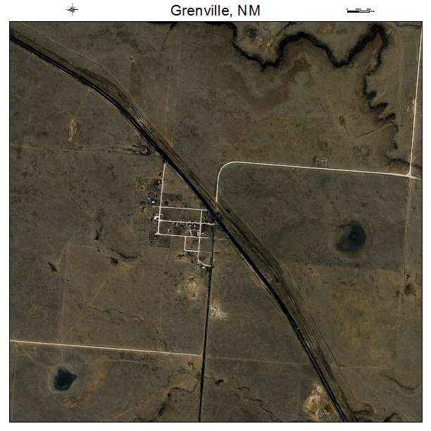 Grenville, NM air photo map