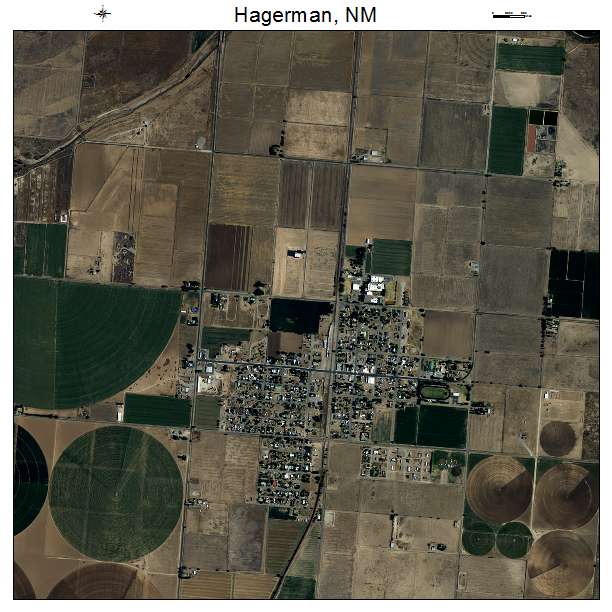 Hagerman, NM air photo map