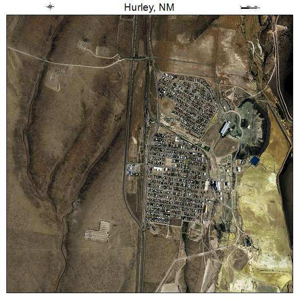 Hurley, NM air photo map