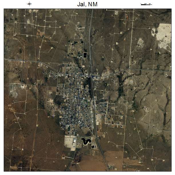 Jal, NM air photo map
