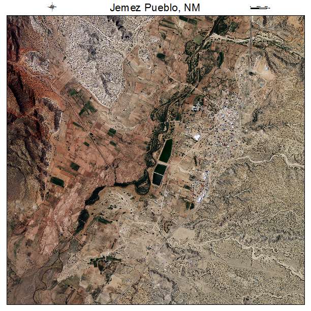 Jemez Pueblo, NM air photo map