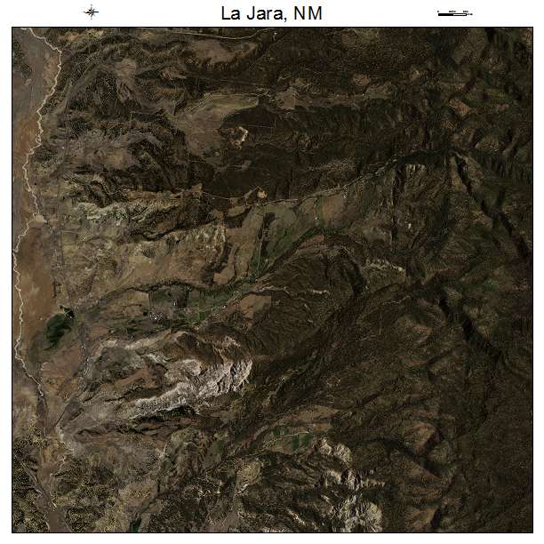 La Jara, NM air photo map