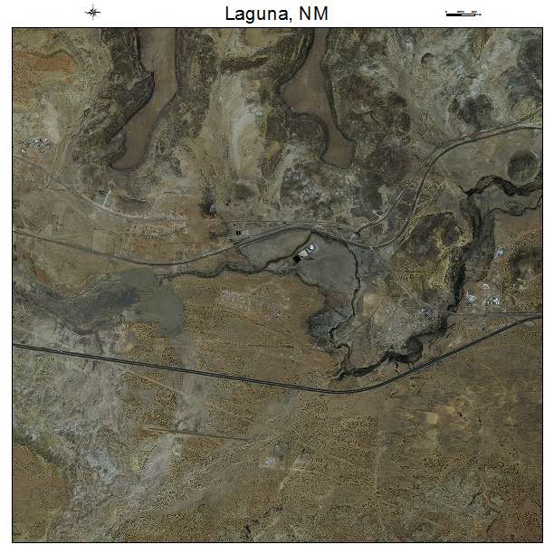 Laguna, NM air photo map