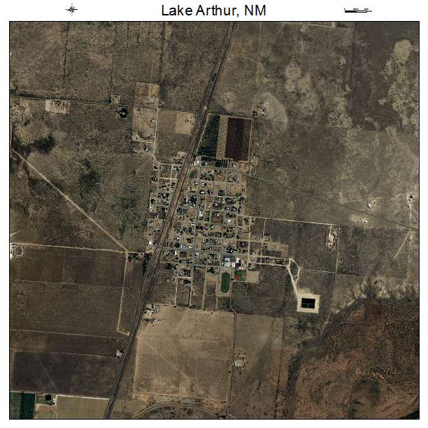 Lake Arthur, NM air photo map