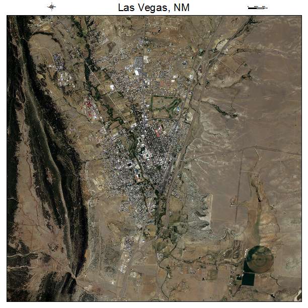 Las Vegas, NM air photo map