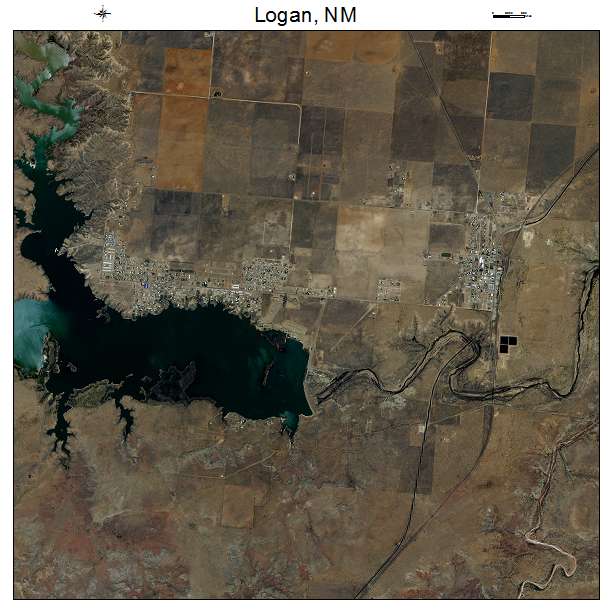 Logan, NM air photo map