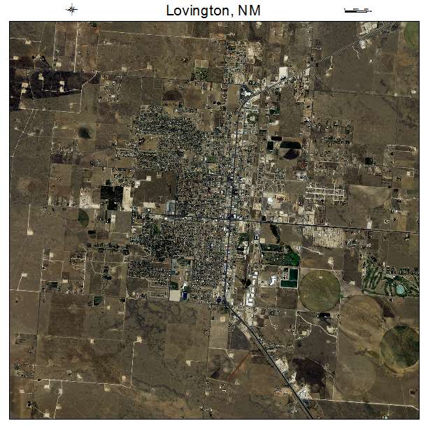 Lovington, NM air photo map