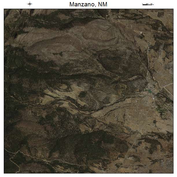 Manzano, NM air photo map
