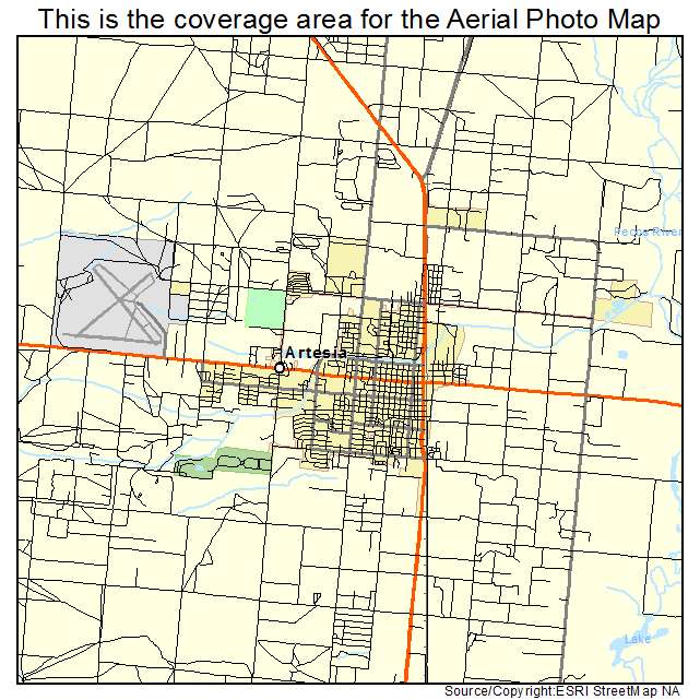 Artesia, NM location map 