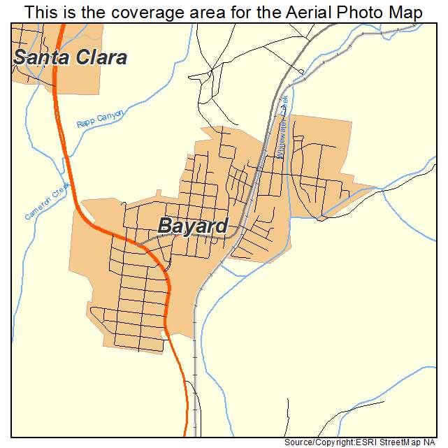 Bayard, NM location map 