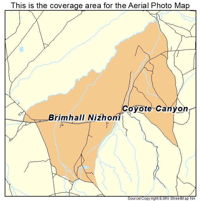 Brimhall Nizhoni, NM location map 