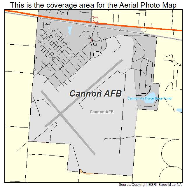 Cannon AFB, NM location map 