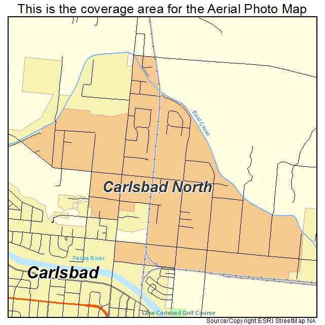 Carlsbad North, NM location map 