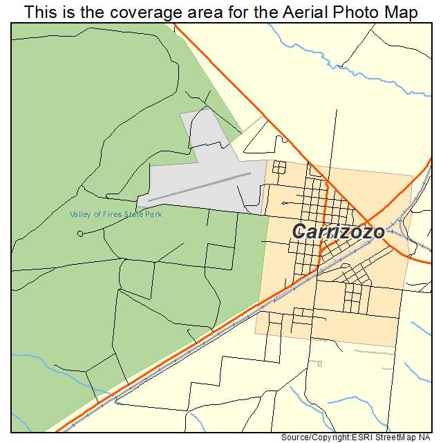 Carrizozo, NM location map 