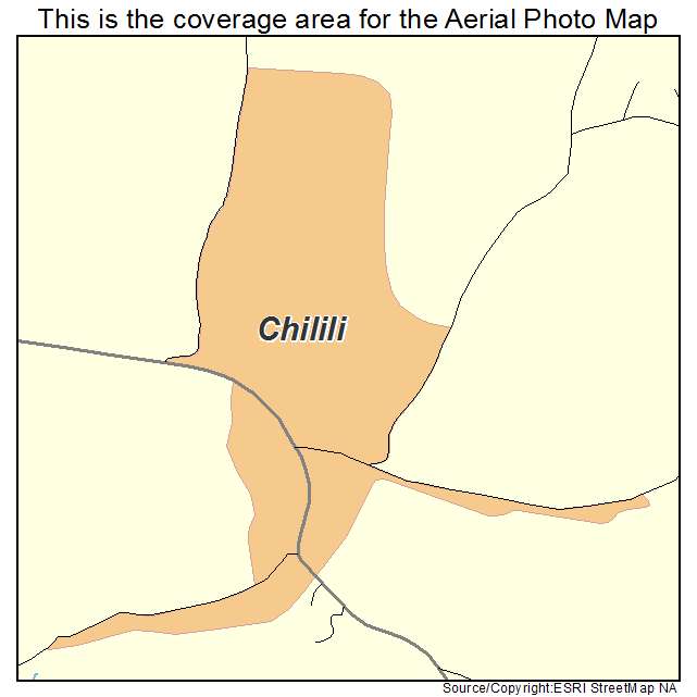 Chilili, NM location map 