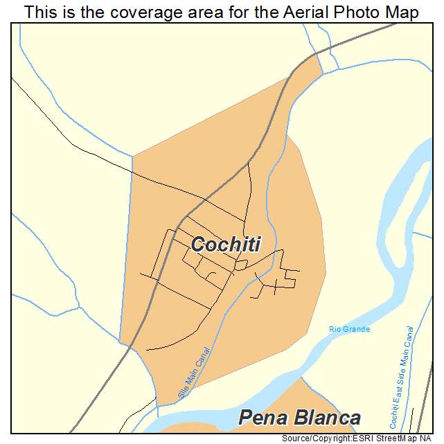 Cochiti, NM location map 