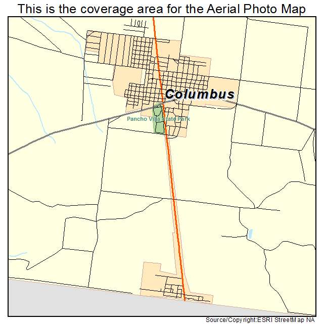 Columbus, NM location map 