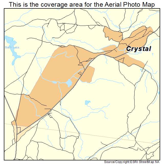 Crystal, NM location map 