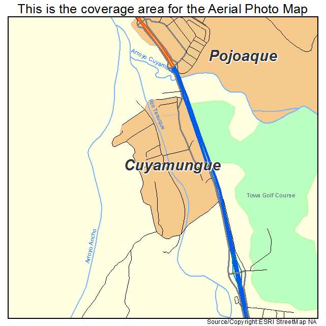 Cuyamungue, NM location map 