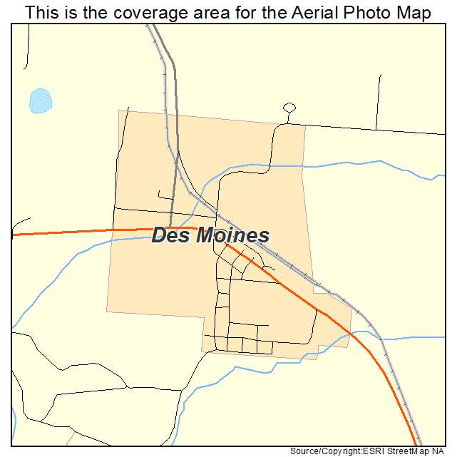 Des Moines, NM location map 