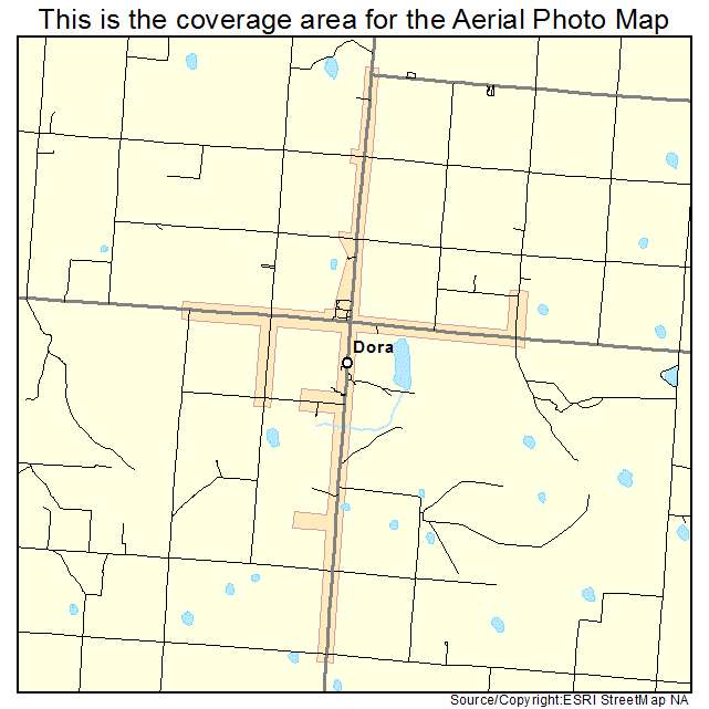 Dora, NM location map 